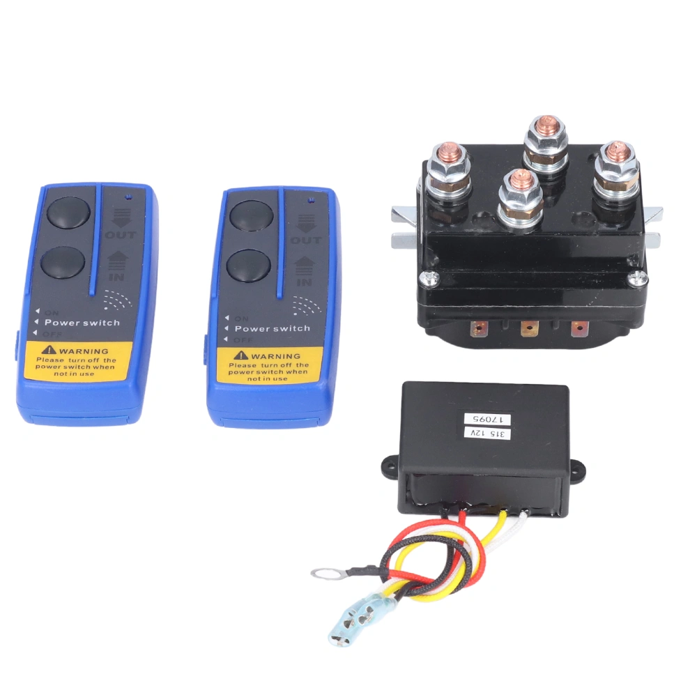 500A 12V Winch Solenoid Relay Contactor Remote Control Kit for 8000lb‑12000lb Winch Truck Jeep ATV SUV