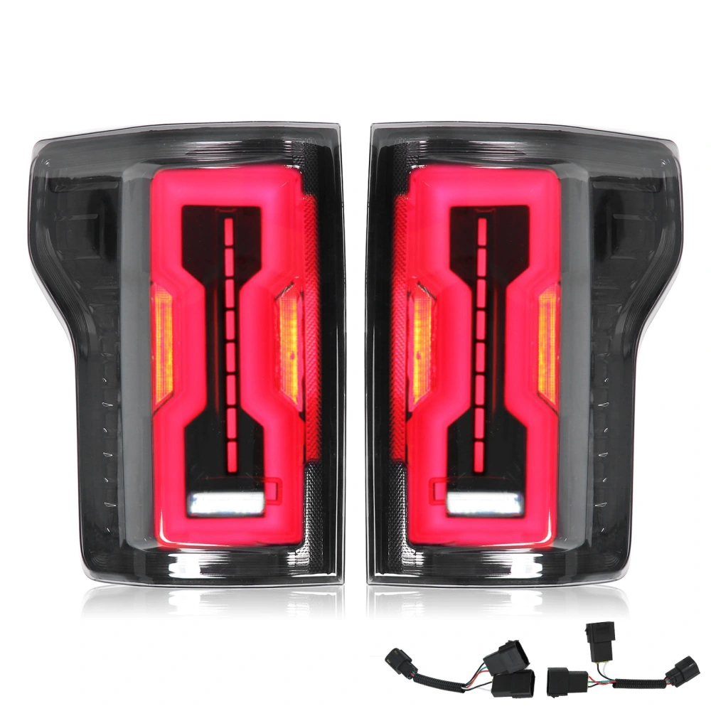 2PCS Car Tail Light LED Smoky Braking Lamp Waterproof 12V Replacement for Ford F150 15‑19