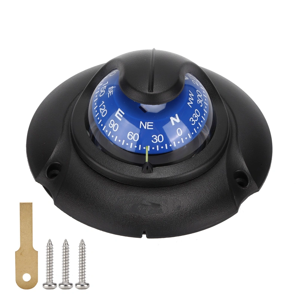 Multi‑Function Magnetic Compass Flush Mount High Accuracy with LED Light for Marine Yacht Outdoors Hiking