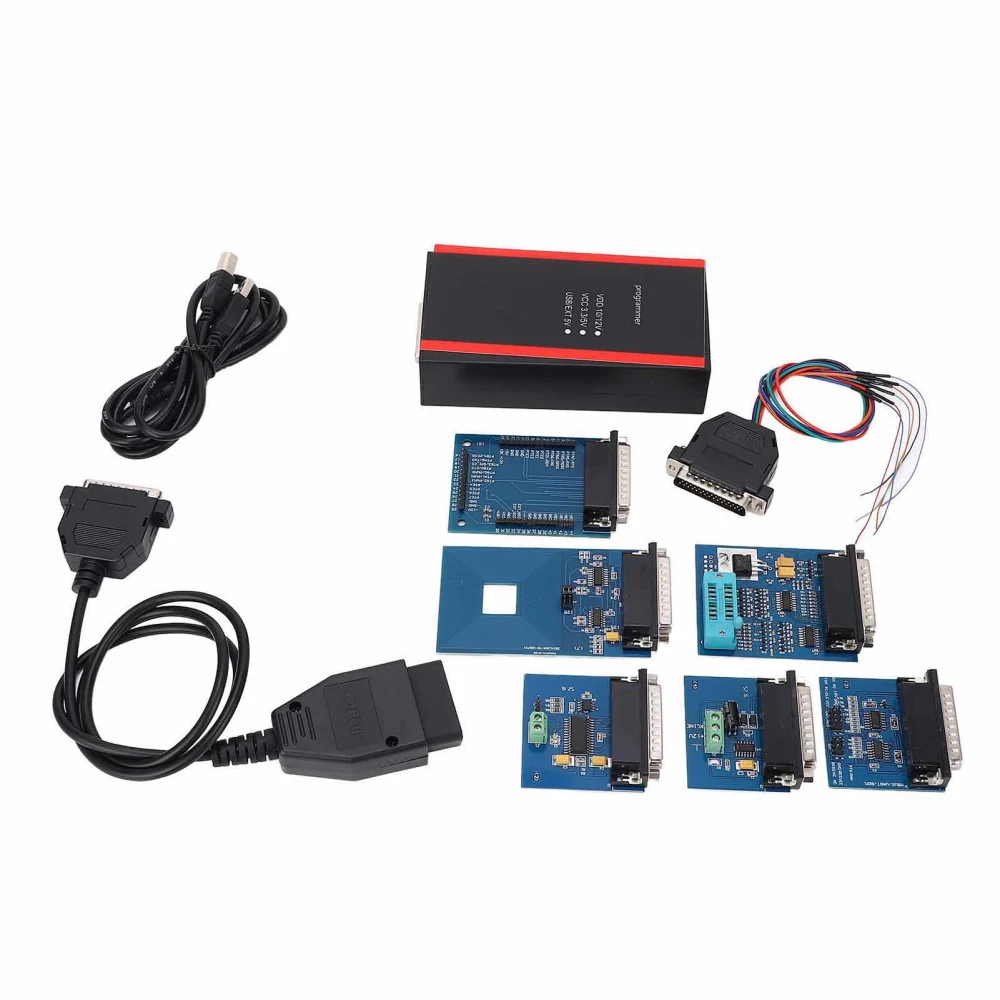 11PCS/Set Programmer Kit with Full Adapters for IPROG Pro 2019 V85 for Windows Xp/vista/7/8