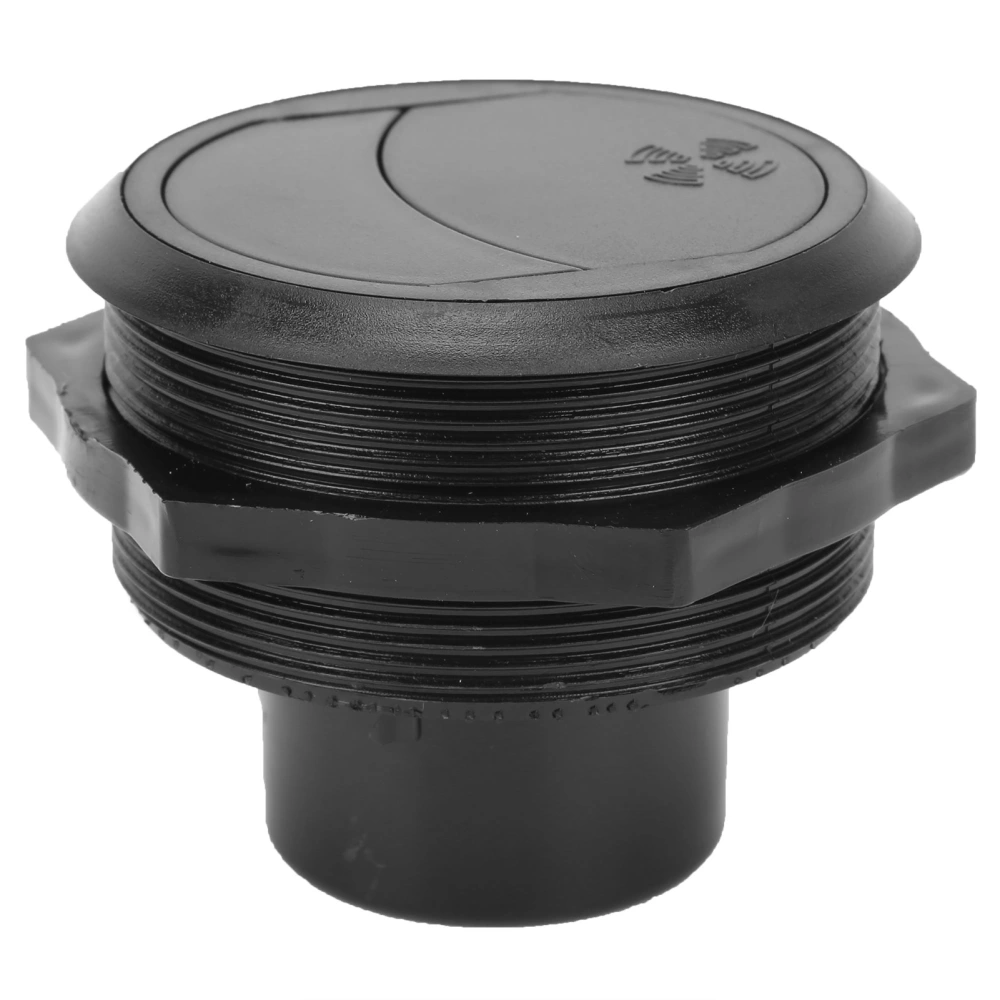 82/75/46mm Air Conditioning Outlet Long Type Black Round for Bus Construction Vehicle