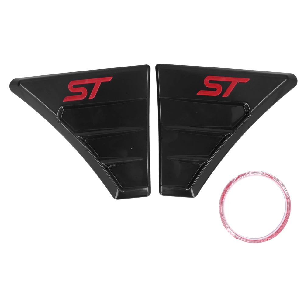 Pair of Fender Side Vent Cover Trim for ST RS Style Modification Accessory for Ford Focus MK 2Red