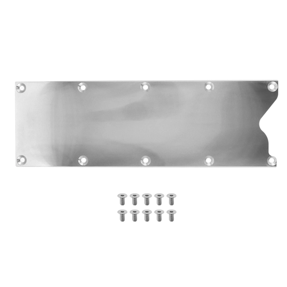 Intake Manifold Plate Billet Aluminum Valley Pan Cover 551629 Fit for Gen III LS1/LS6/LS Engine BlocksSilver