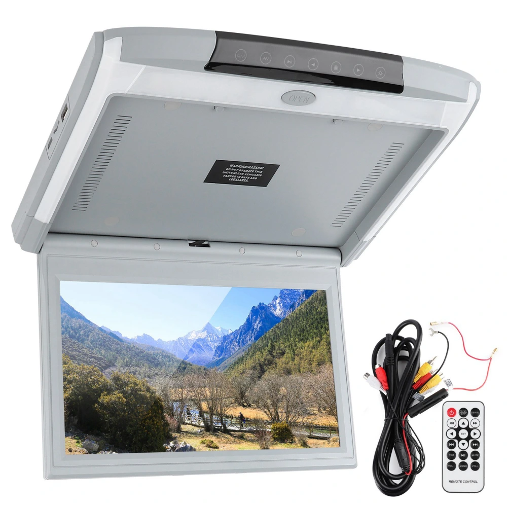 11.6in Car Ceiling Monitor HD 1080P TV MP5 Display Screen with USB TF HDMI FM Supports Remote Control