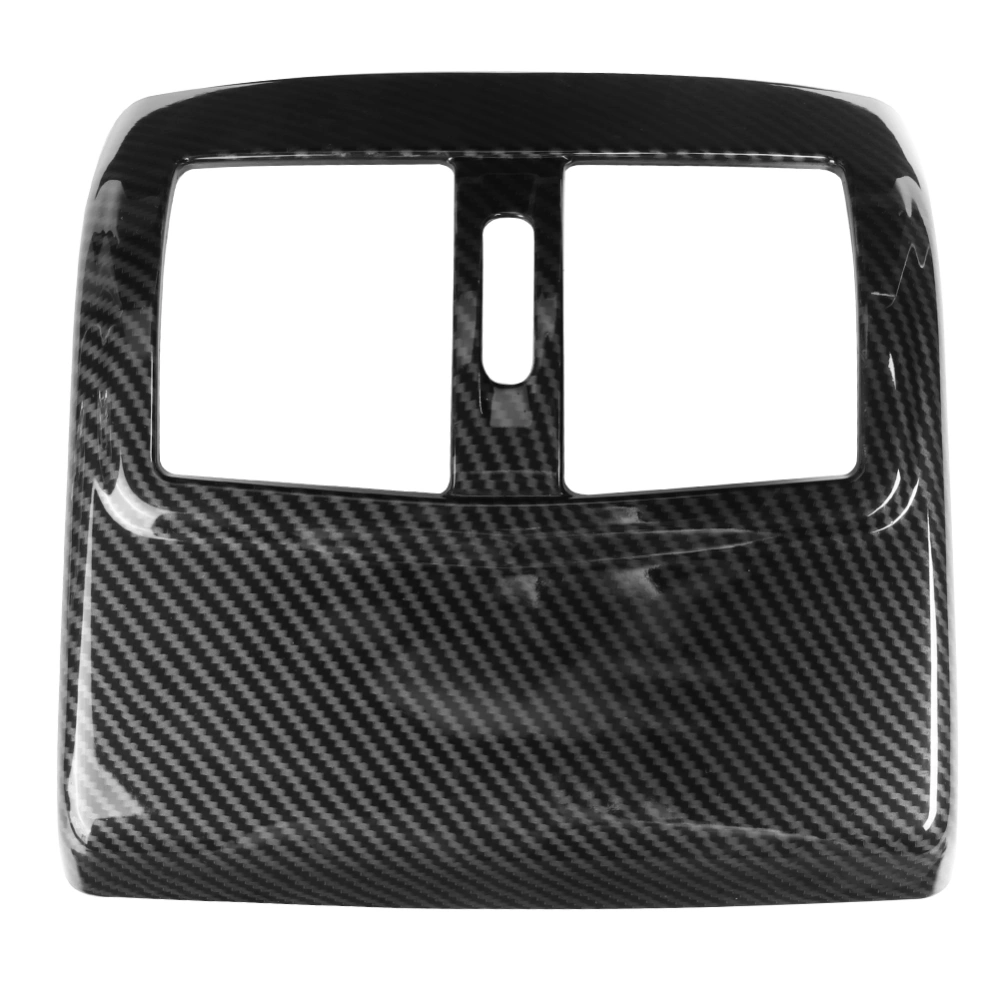 Rear Air Outlet Frame Cover Carbon Fiber Style Vent Trim Fits for Mercedes Benz E Class W212 2012-2015