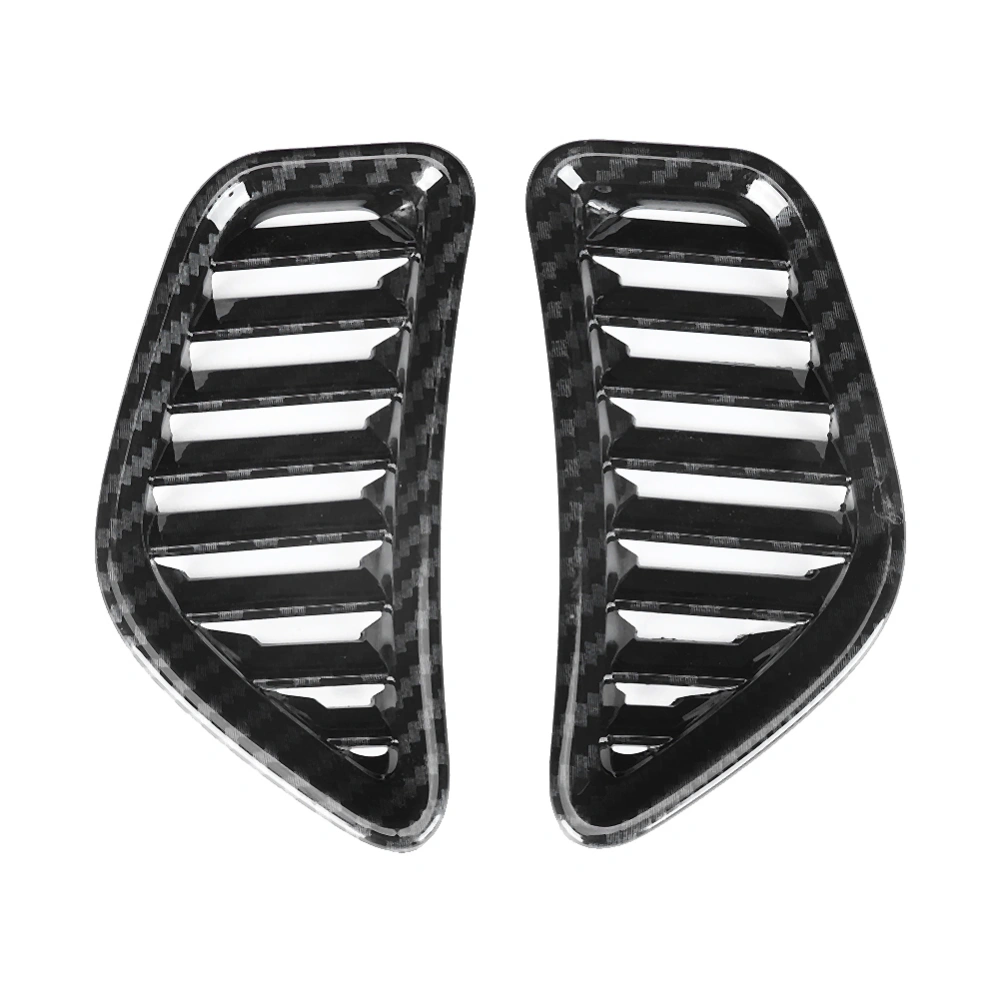 2pcs Front Upper Air Outlet Frame Carbon Fiber Pattern Fit for Toyota Prius Hatchback 19-20