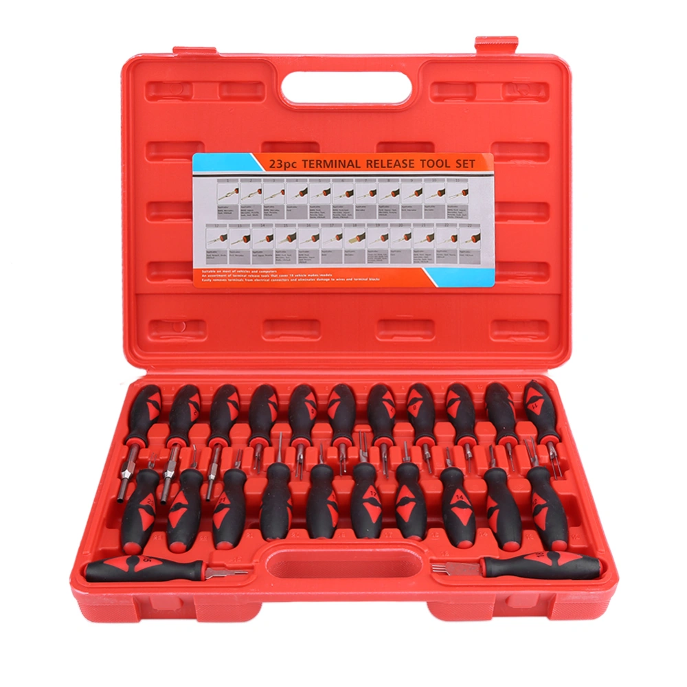 23pcs Universal Automotive Terminal Release Removal Remover Tool Kit