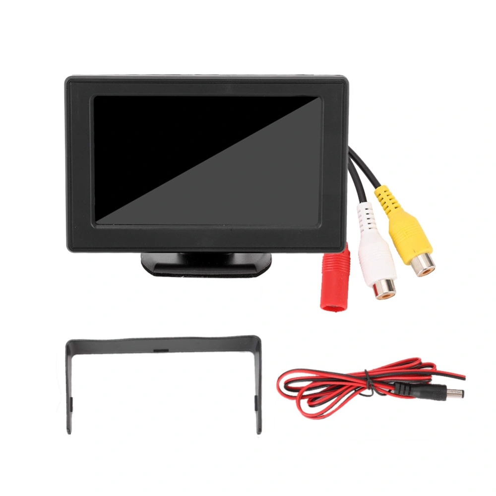 4.3in 3W TFT LCD Screen Car Rearview 2-Way AV Input HD Monitor for DVD Reverse Camera