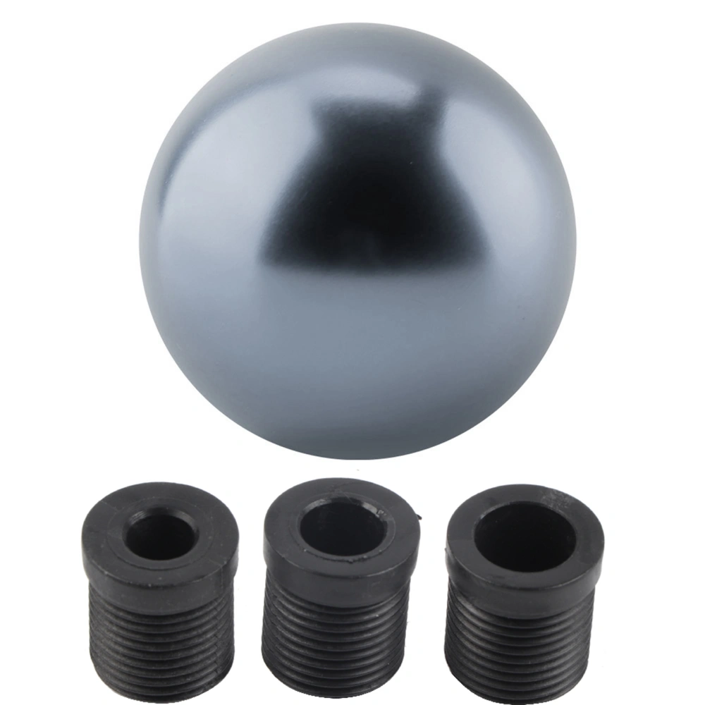 Car Universal Manual Knob Gear Shift Head Round Ball Shape (Titanium)