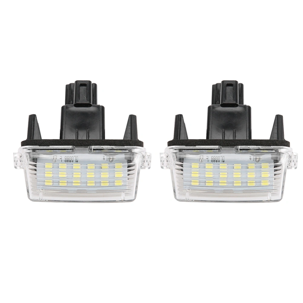 1 Pair LED Number License Plate Light Lamp Fit for Toyota Corolla 2014