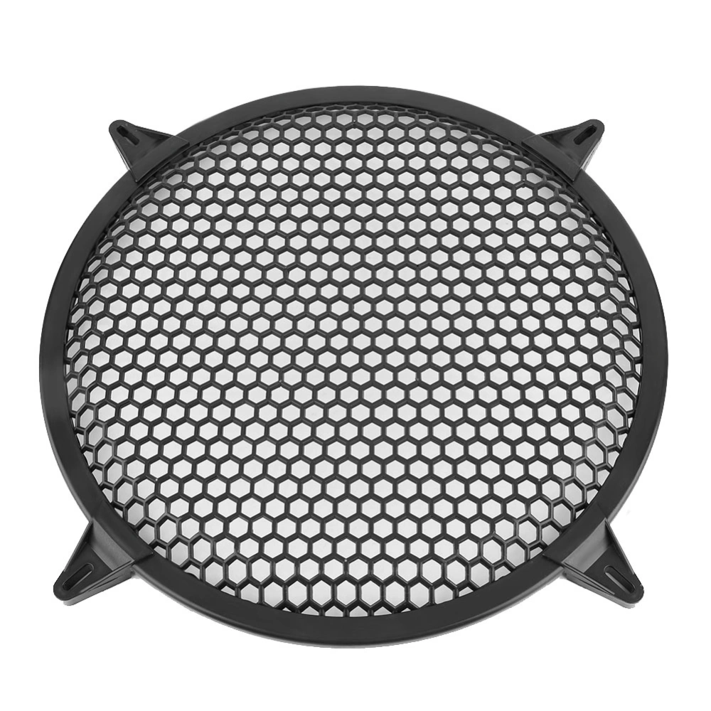 Car Audio Plastic Mesh Cover Woofer Speaker Modification Protect Guard 12inch