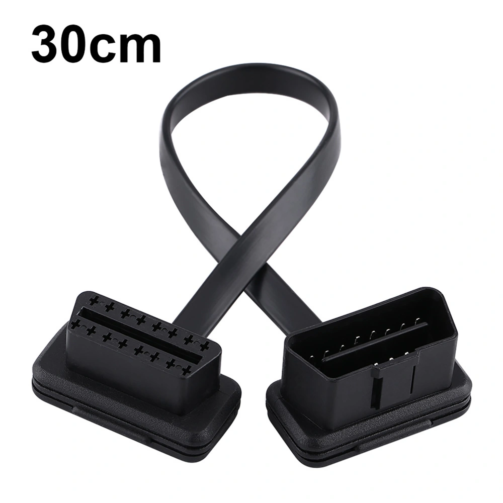 Car Auto 16 Pin Male to Female OBD2 Extension Cable Diagnostic Adapter 30cm/12inch Length