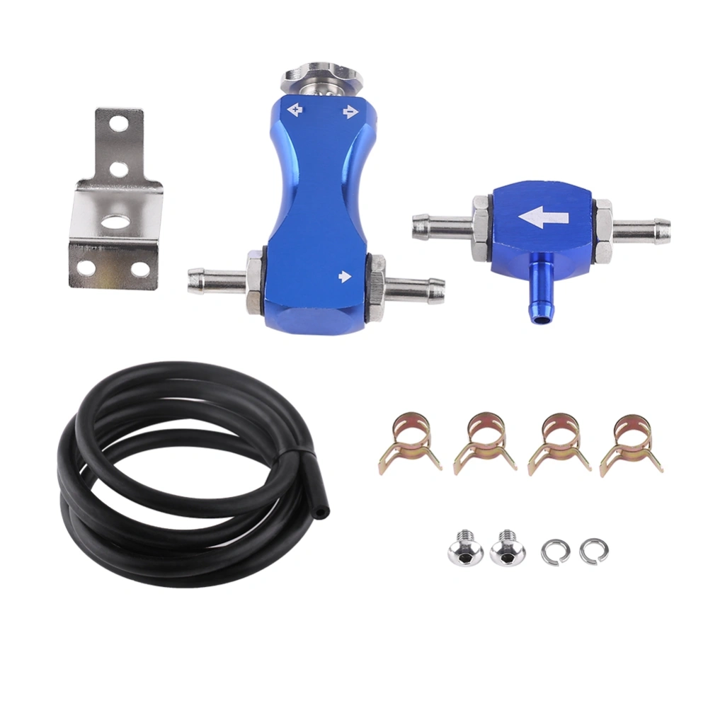 Adjustable Car Manual Turbo Boost Controller Kit Bypass Valve For High Engine Efficiency Blue