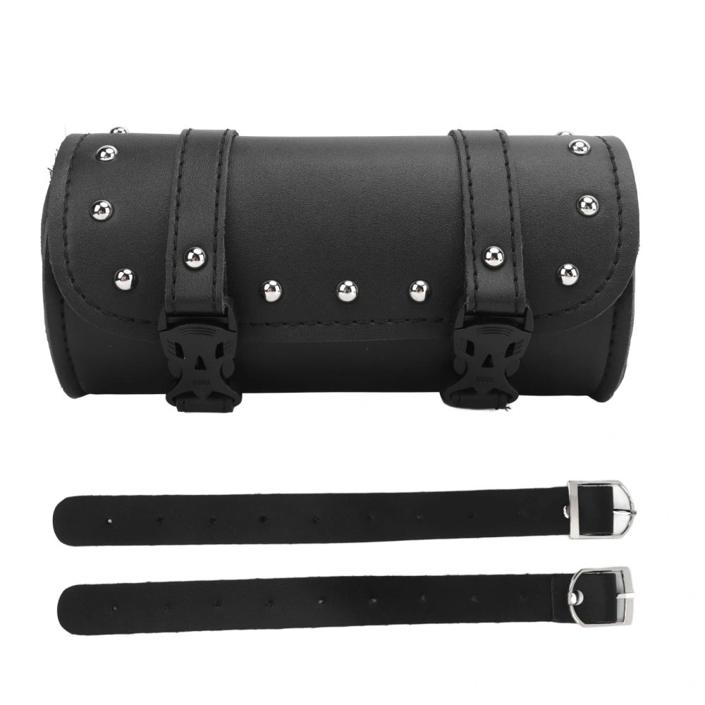 1Pcs Motorcycle Tool Bag Black 2 Strap Buckle Closure Tool Waterproof Wear Resistant Multifunctional for Motorbike Electric Car