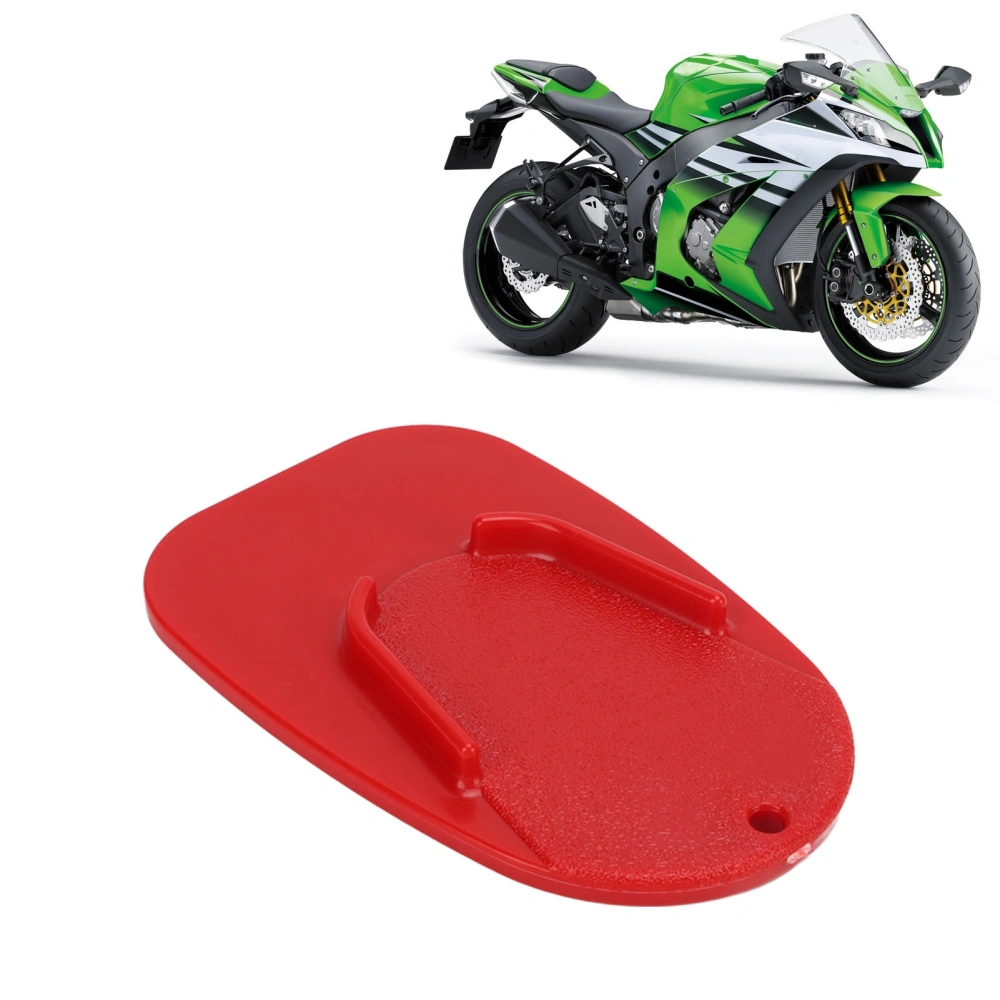 BuyWeek Motorcycle Kickstand Pad Side Foot Support Parking Plate Base Stand Replacement for Suzuki Red