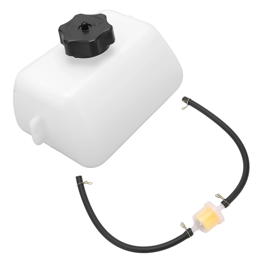 1L Gas Fuel Tank with for Hose Fuel Filter White for 43cc 47cc 49cc 2 Stroke Mini Motorcycle ATV