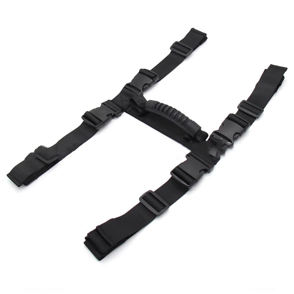 Motorcycle Tail Box Buckle Strap Adjustable Wear Resistant with Handle Universal Accessory