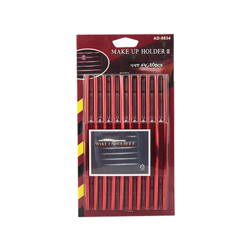 10PCS Car Dashboard Air Conditioner Outlet U Shape Moulding Strips 20cm Long DecorationElectroplating Red