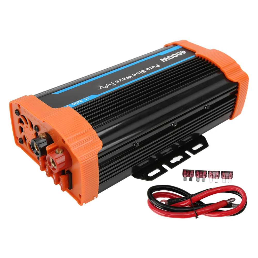 2000W Power Inverter Pure Sine Wave Car Inverter DC 12V to AC 220‑240V Converter for Travel