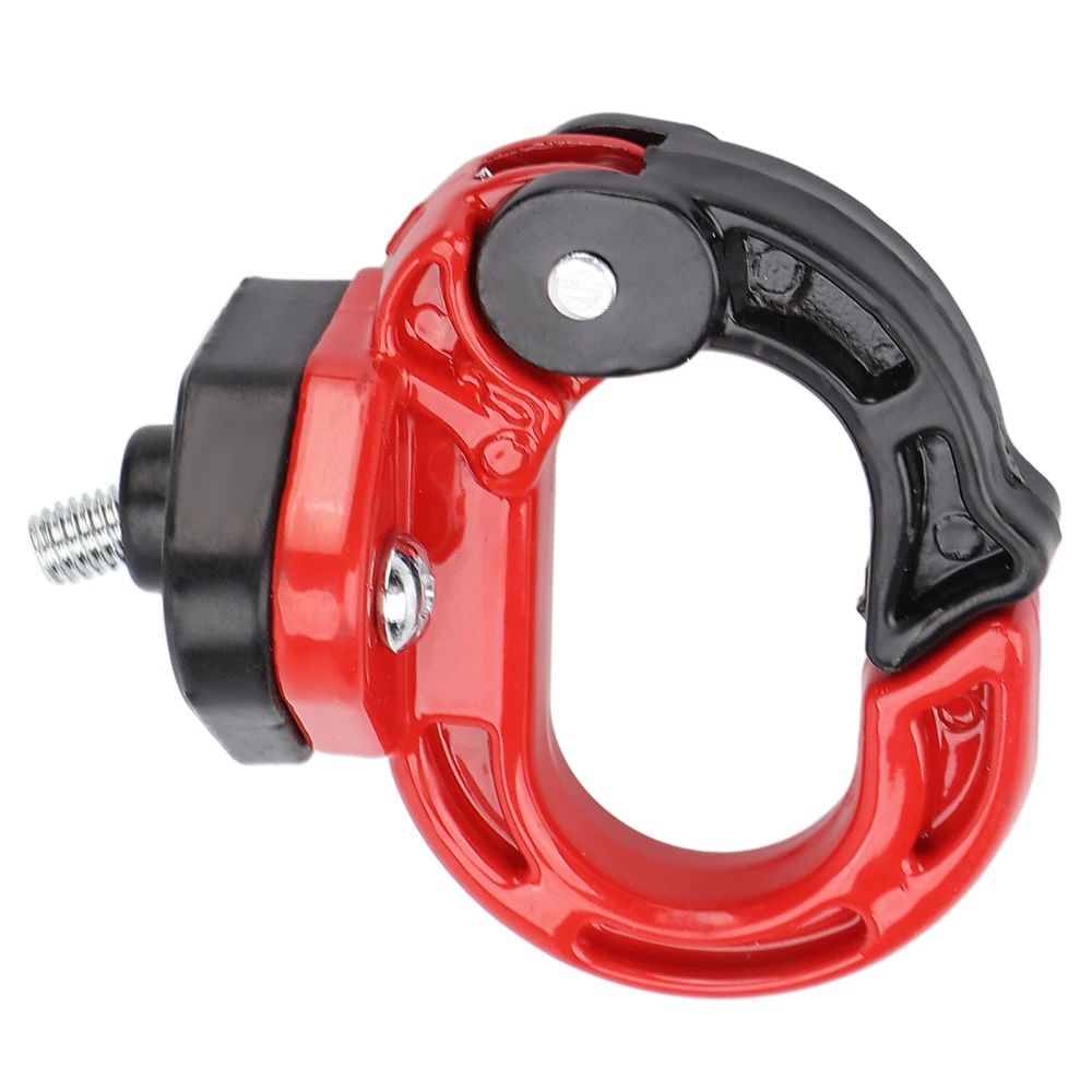 Motorcycle Front Claw Hanger Luggage Helmet Bag Hook Alloy Steel Aluminum 12kg Load Bearing for Electric Scooter(Red Black )