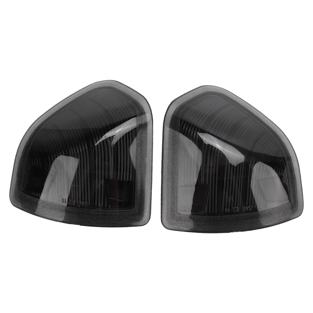 BuyWeek 2pcs Side Mirror LED Turn Signal Light Left Right 68302828AA 68302829AA Replacement for Dodge Ram 1500 Truck 2011‑17Smoky