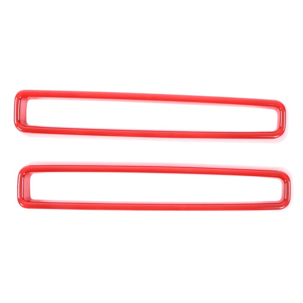 2 Pcs Front Grille Cover Trim Car Adaptations Replacement for Dodge Challenger 2015‑2021Red