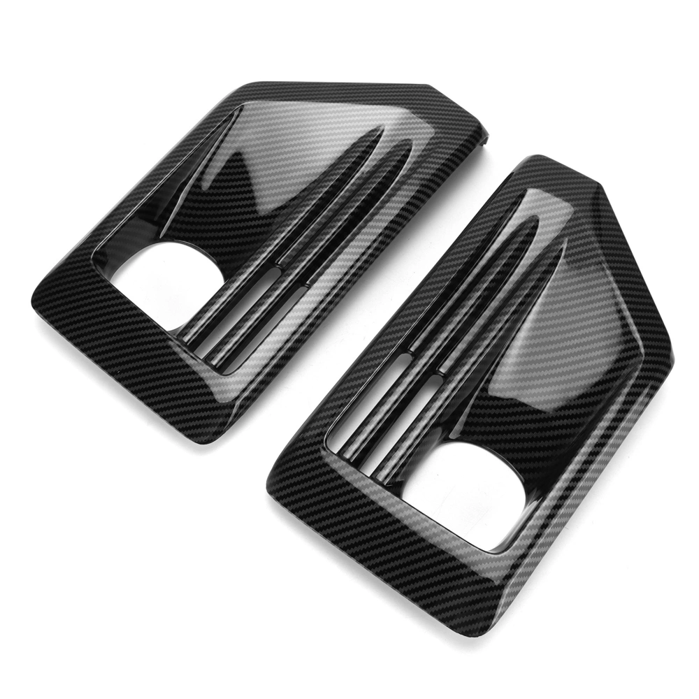 2pcs Front Fog Light Bezel Cover Decoration Carbon Fiber Style Replacement for RAV4 Adventure 2019‑2021