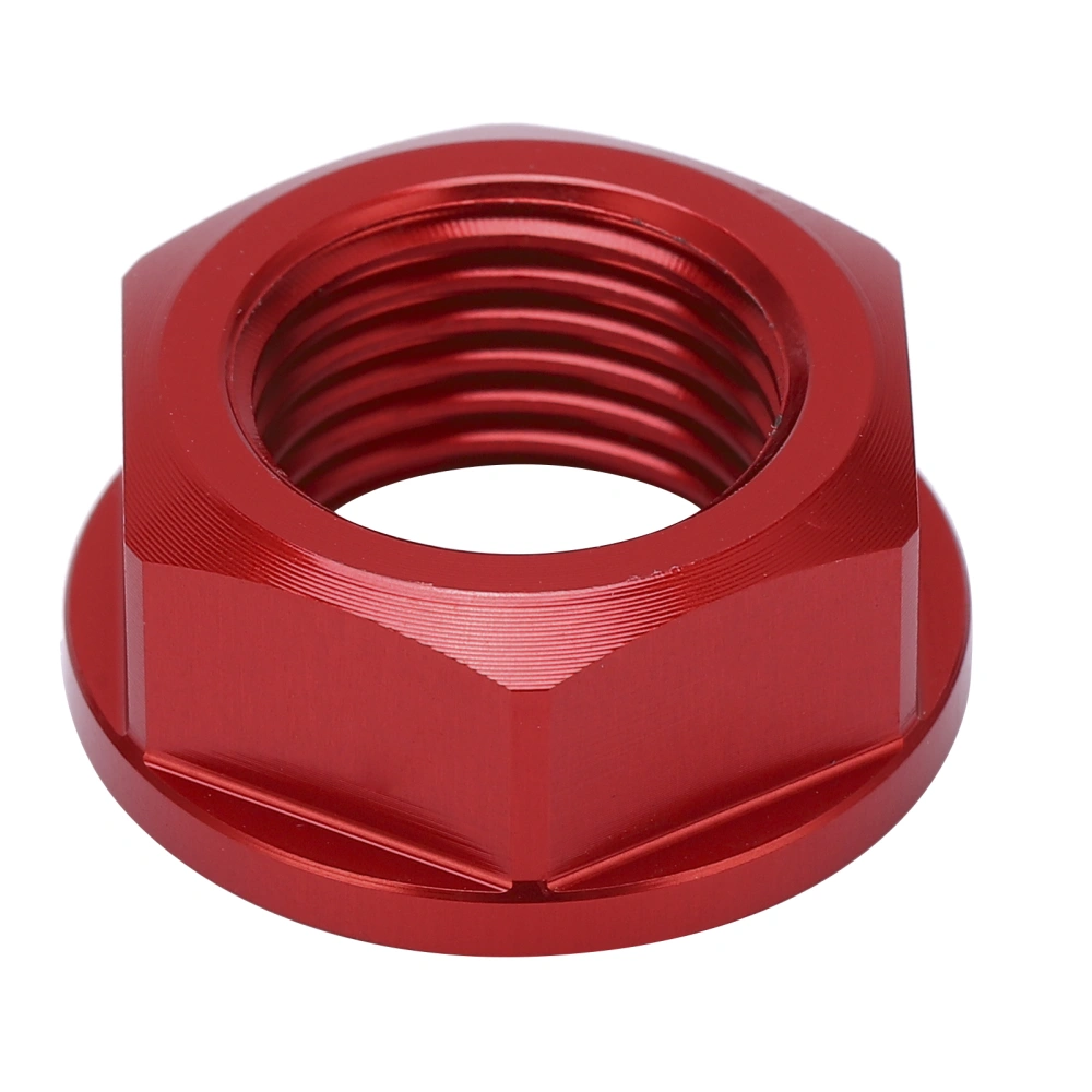 Motorcycle Front Wheel Axle Screw Nut M16x1.5 Replacement for CRF250R/CRF450R/CRF250RXRed