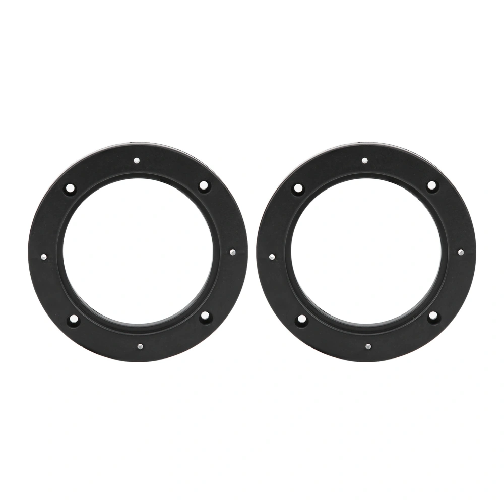 2pcs 4in Car Audio Loud Speaker Ring Pad Black Automobile Modification Replacement Universal