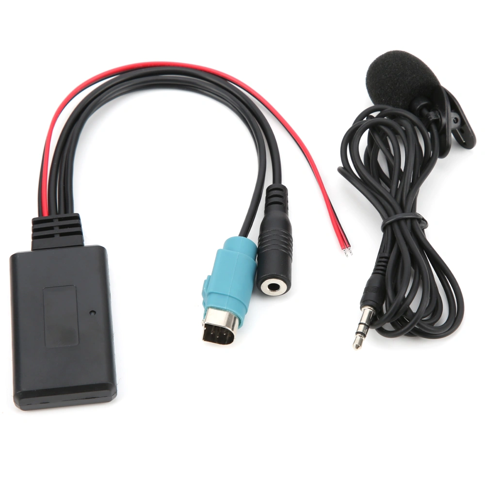 Bluetooth 5.0 AUX Cable Adapter with Microphone Fit for Alpine KCE‑236B CDA‑9852/E CDE‑9887/R