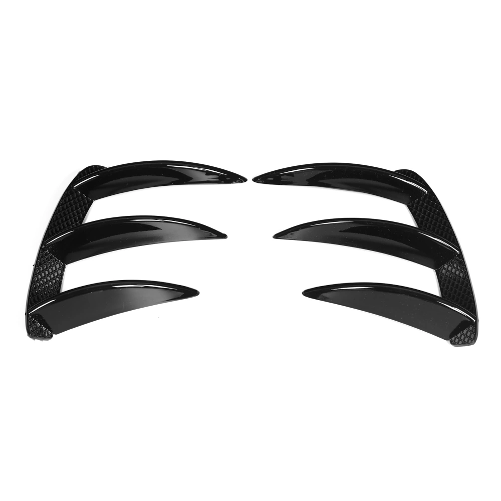 Rear Bumper Lip Splitter Canards Vents Replacement for Mercedes Benz W176 A200 A250 A260 A45 AMGGlossy Black