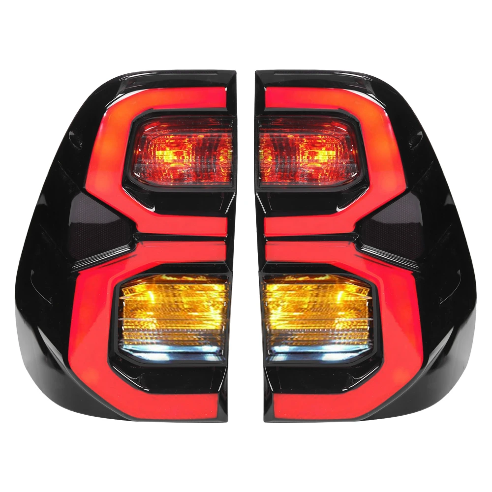 2PCS LED Taillight with Smoky Lens Lamp Replacement for Hilux Revo Rocco 2015‑2021