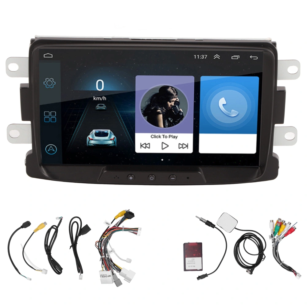 8in Car Navigation System GPS Bluetooth 4.0 USB Player for Android 10.0 Fit for Captur Symbol(2+32G )