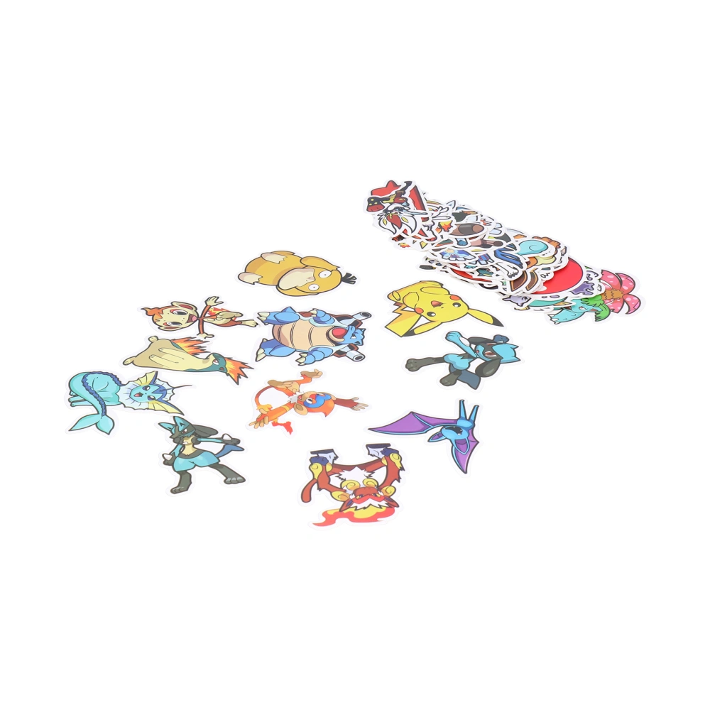 BuyWeek 50PCS Cartoon Stickers DIY Mixed Color Universal for Car Notebook Schoolbag Scooter Luggage