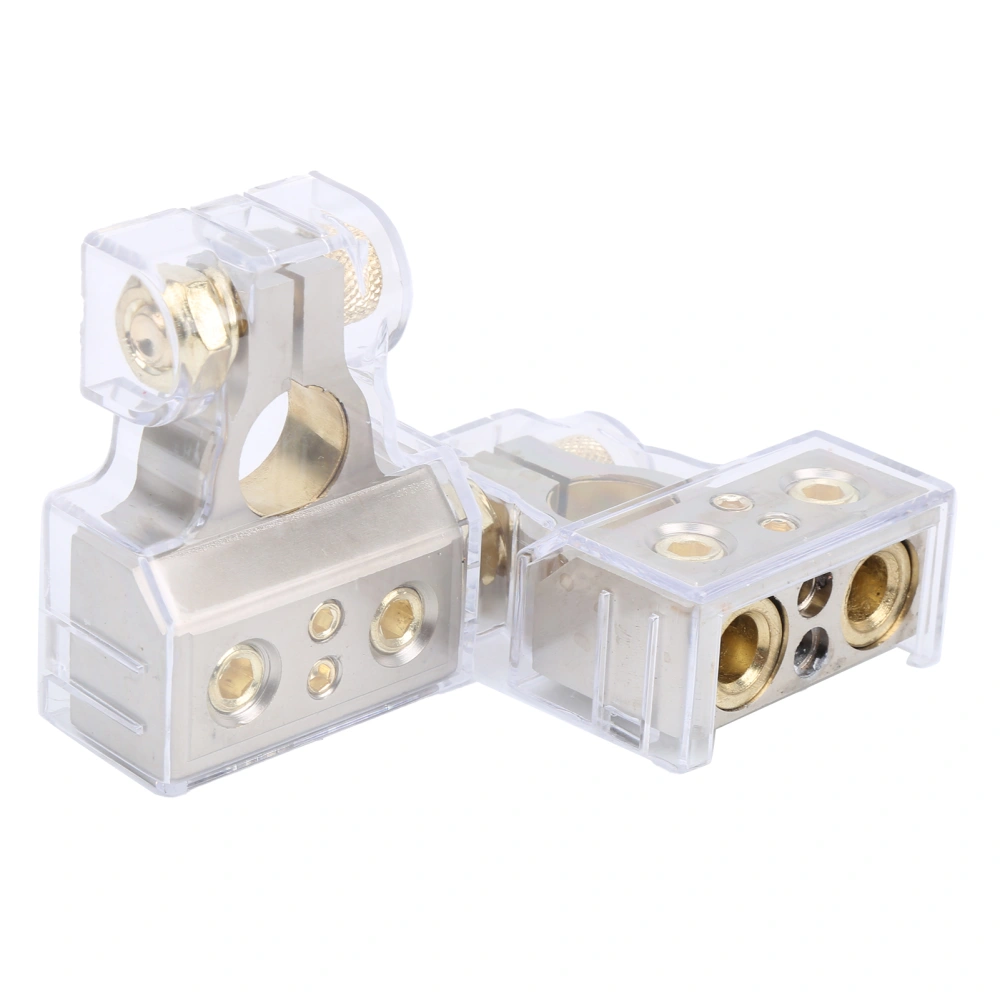 Pair Battery Terminal Connector Negative and Positive 0/4/8/10 AWG for Car Boat Truck Motorcycle