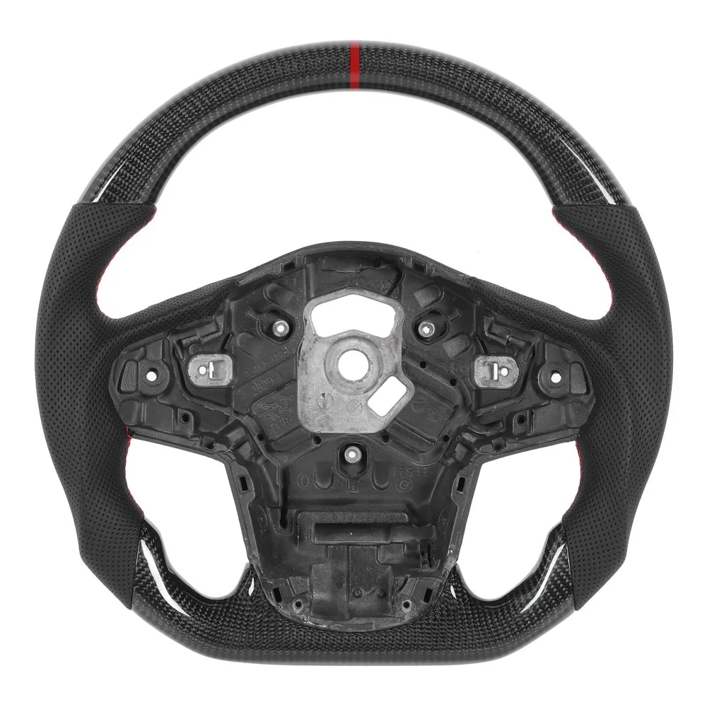 Carbon Fiber Steering Wheel Nappa Perforated Leather Fit for GR Supra A90 2020+