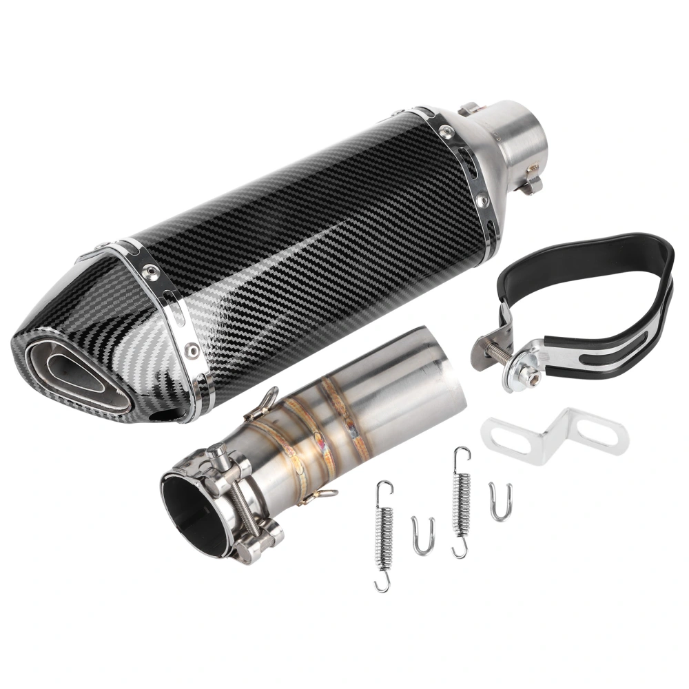 Exhaust System MidPipe Carbon Fiber Style SlipOn Muffler with DB Killer Fit for Kawasaki Ninja 400 Z400 20182020