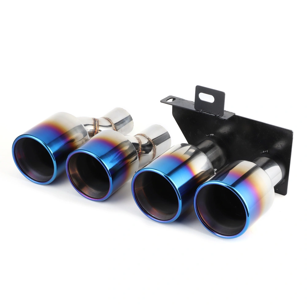 Exhaust Tips Tail Throat Stainless Steel Muffler Tips Dual Exhaust System Car Accessory