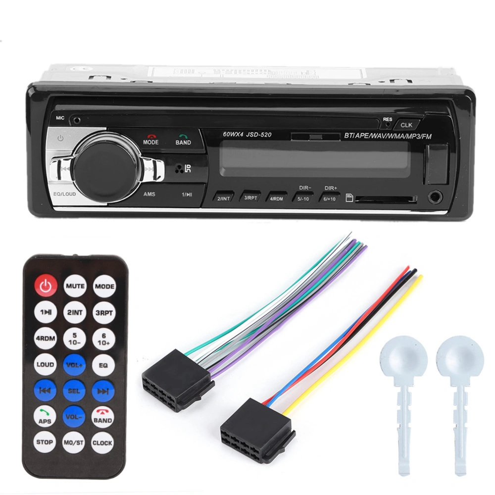 12V LCD Car Bluetooth Hands‑Free MP3 Stereo Music Player USB AUX Radio Head Unit