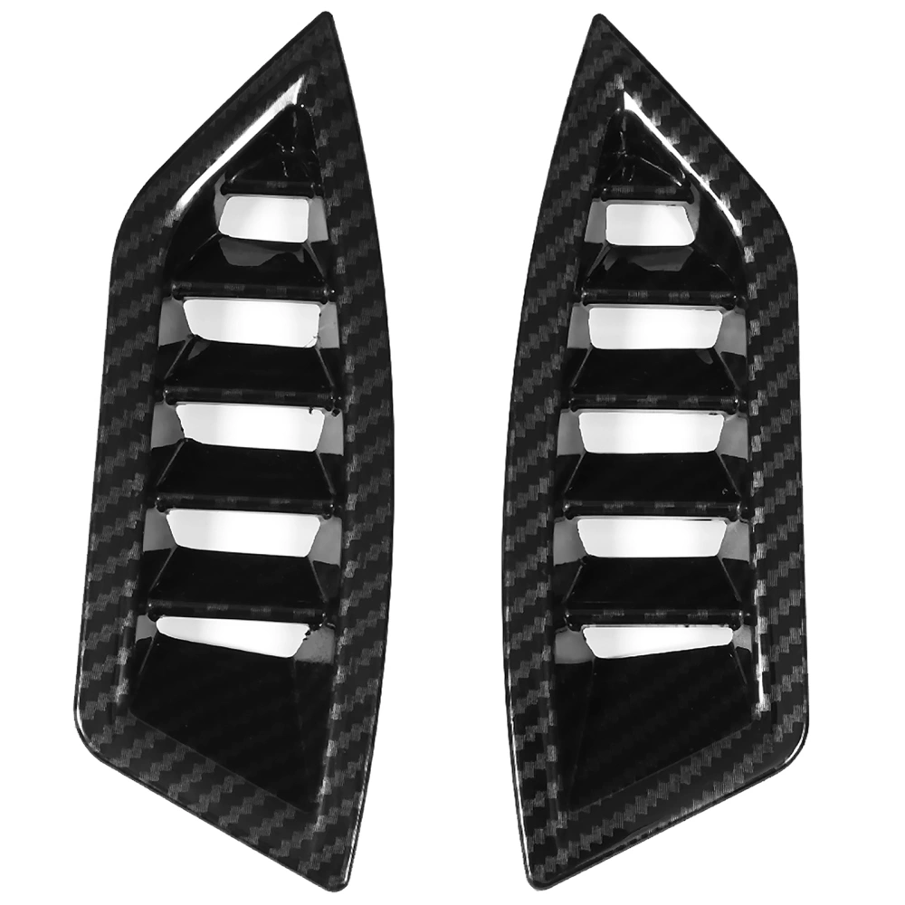 2pcs Carbon Fiber Air Vent Outlet Trim Cover Decoration Sticker Fit for Forester SK 2019