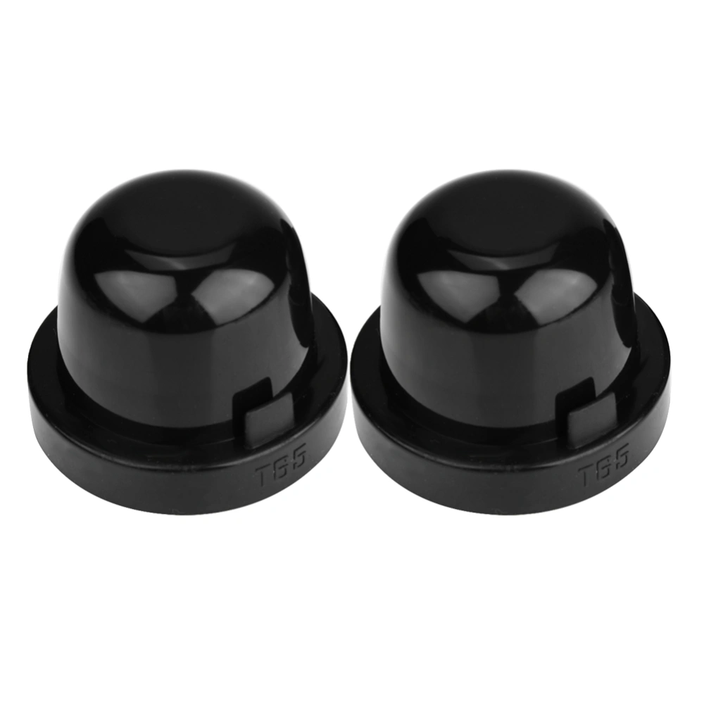 BuyWeek 2pcs 65mm LED Headlight Dust Proof Waterproof Rubber Housing Seal Cover Caps