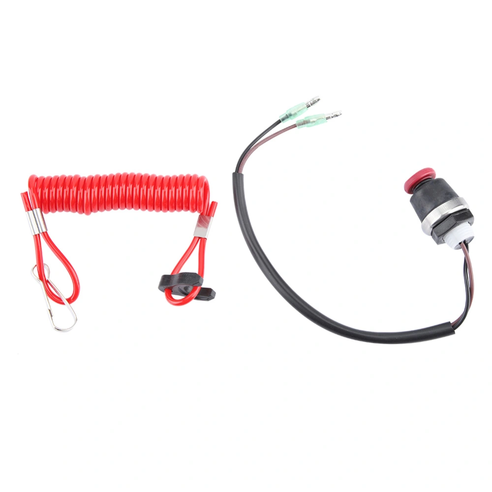 Outboard Engine Motor Kill Switch Safety Tether Cord for Marine Mercury Tohatsu