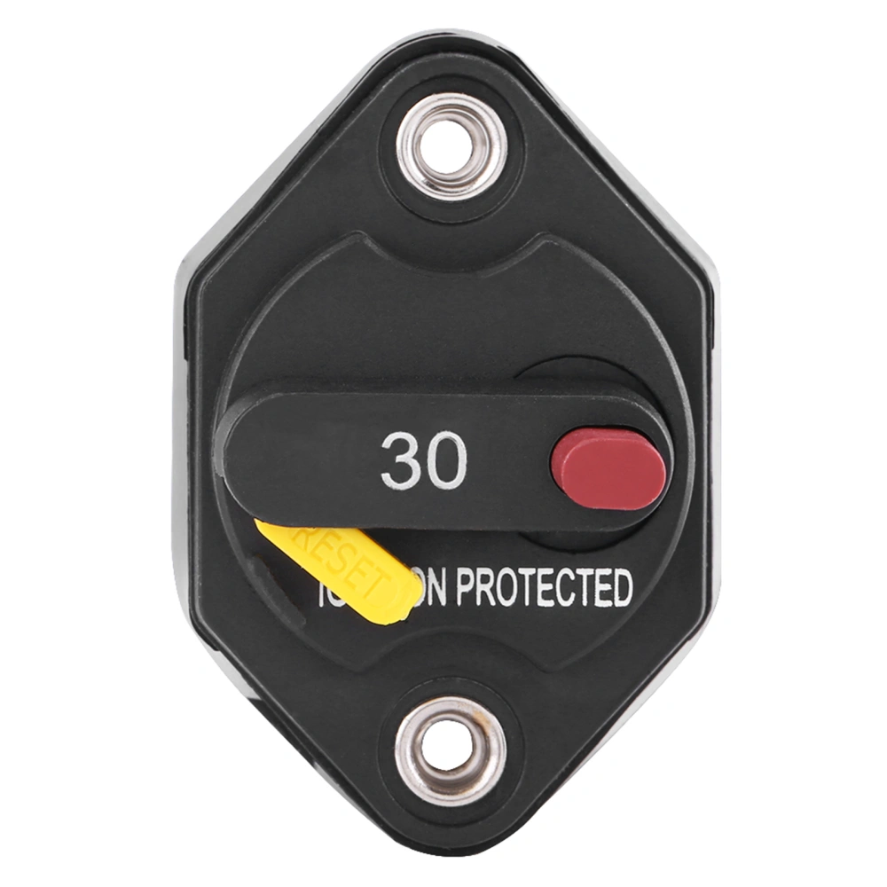 30 Amp Manual Reset Circuit Breaker Switch Car Boat Fuse Holder Waterproof