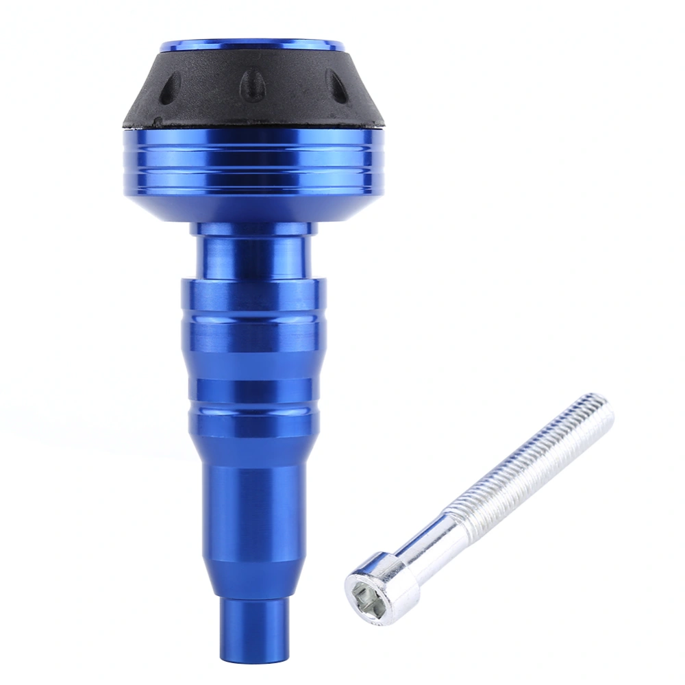 Motorcycle CNC Aluminum Alloy Exhaust Frame Slider Falling Protector Anti Crash Cap Blue