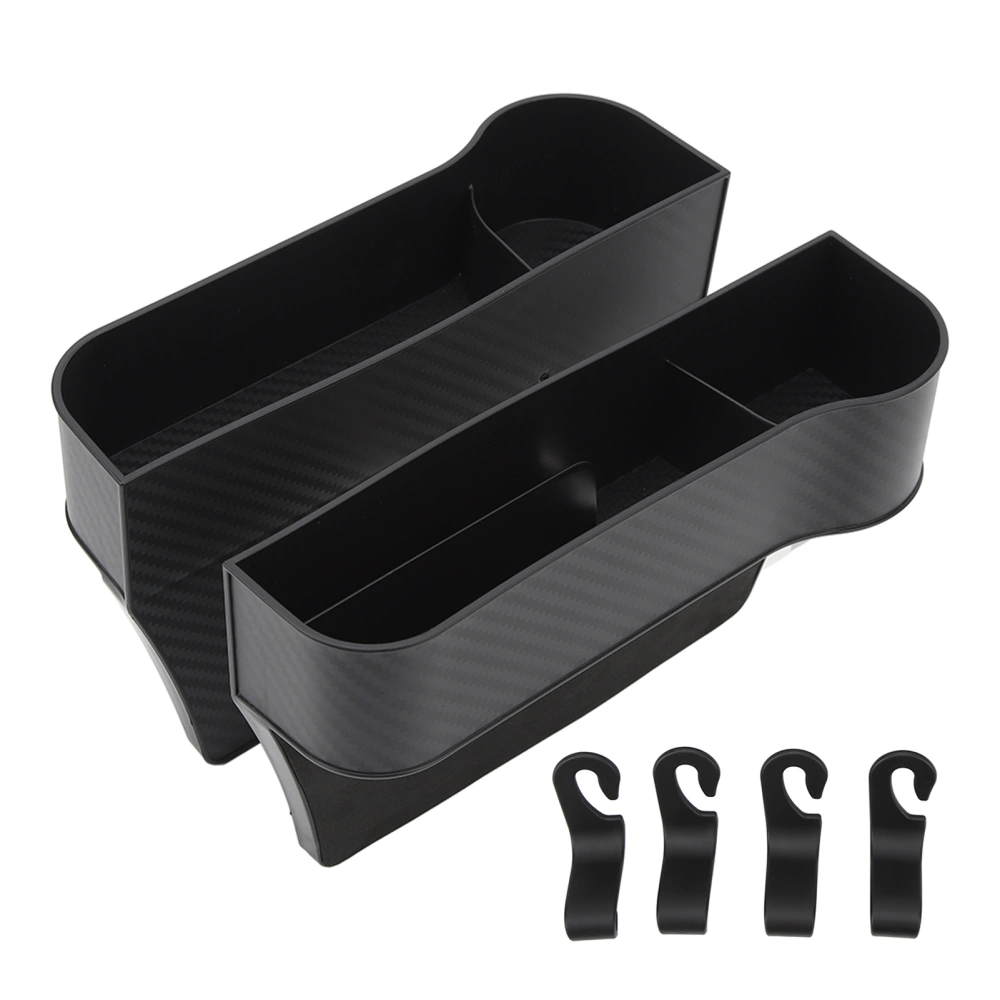 2pcs Car Seat Crevice Storage Box Universal Multifunctional Side Pocket for Phone Cp Cards Keys