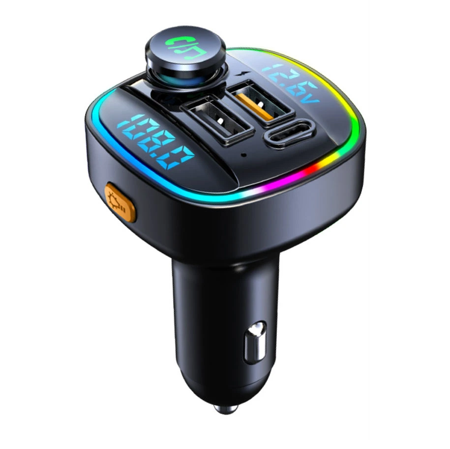 FM Transmitter Bluetooth Dual USB Car Charger 7 Colors High Performance Stereo Universal Fit for Cars