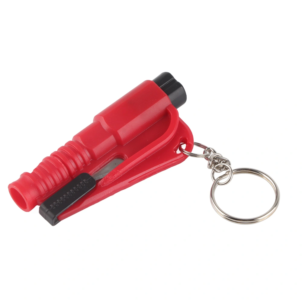 Car Window Breaker Three in One Multifunctional Mini Vehicle Emergency Window Glass Safety Hammer Red