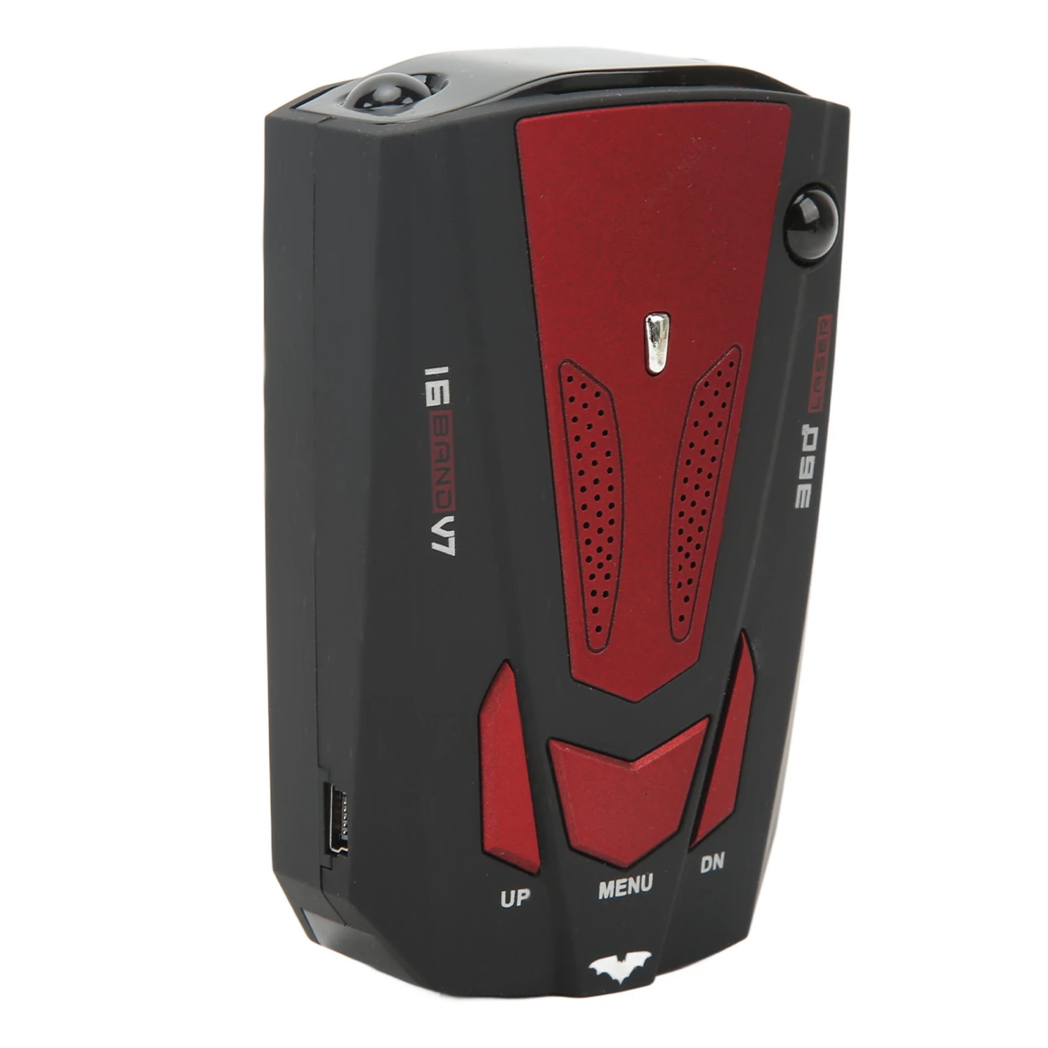 Car Radar Detector 360 Degree Protection Electronic Dog Detector Speedometer Speed Tester Red