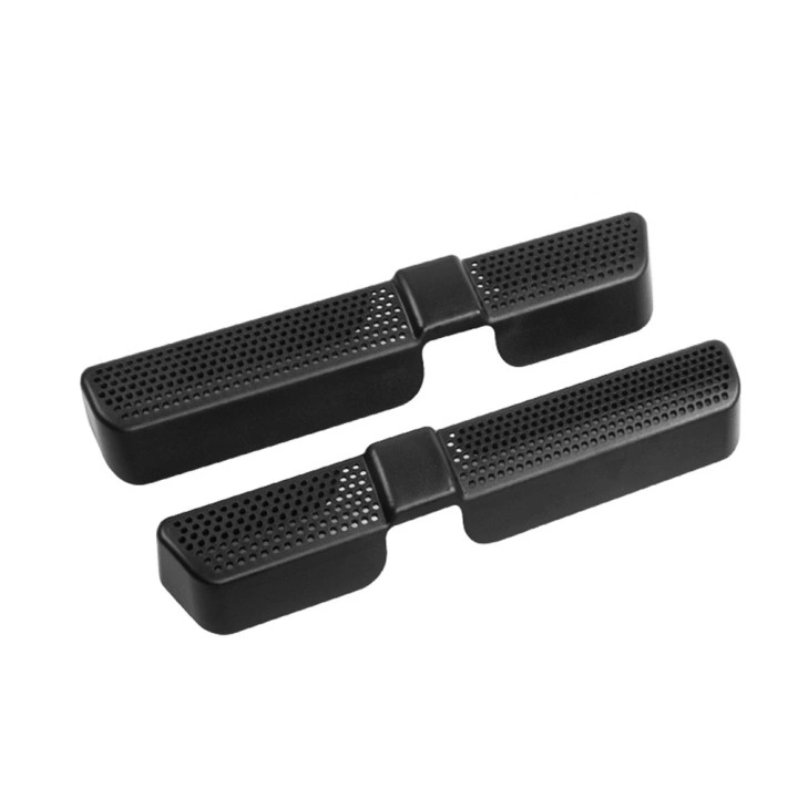 2 Pcs ABS Car Under Seat Air Vent Cover For Auto Car Rear Seat Air Conditioner Outlet Grille Cover