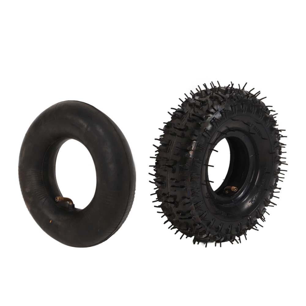 4.10/3.50‑4 Tire Inner Tube Set 20 PSI 4 PLY for 4in Rim 47cc 49cc 2 Stroke Mini Pocket ATV QUAD Bike